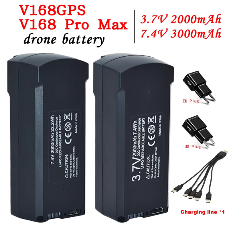 Аккумулятор GPS V198 7.4V 3000 – обзор и цена Drone Battery Lipo